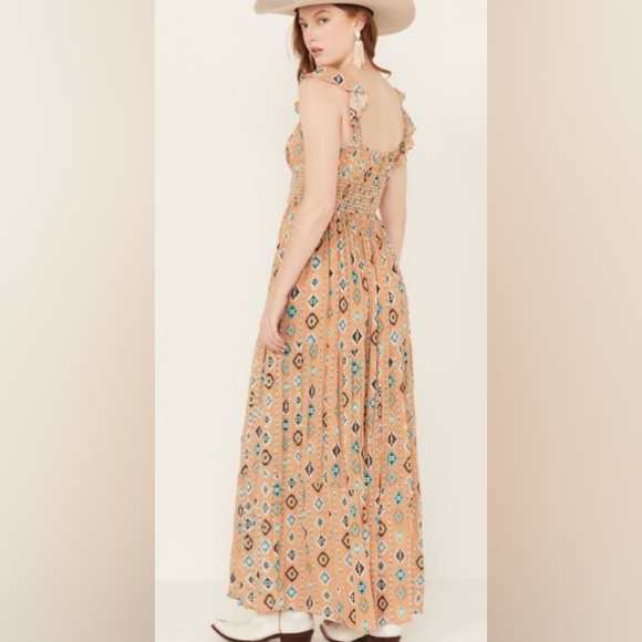 💥MAXI DRESS WESTERN SOUTHERN COASTAL COWGIRL SIZE XXLBEACHY SUNDRESS - Picture 1 of 7